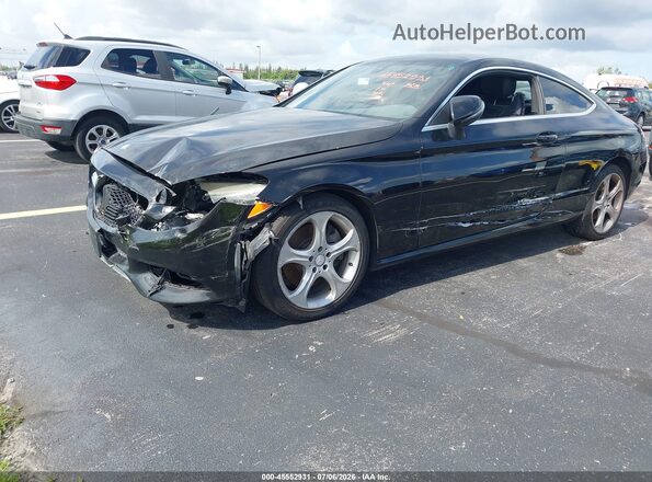 WDDWJ4JB8HF384655 2017 MERCEDES-BENZ C-CLASS Black წინა მარცხენა ხედი სამი მეოთხედიდან