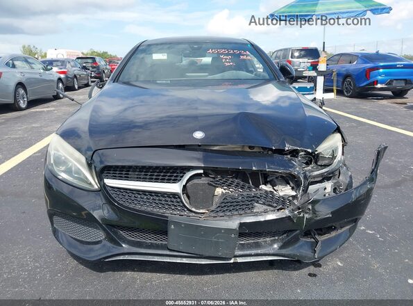 WDDWJ4JB8HF384655 2017 MERCEDES-BENZ C-CLASS Black წინა პანელის ხედი