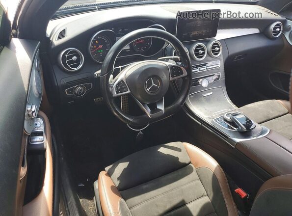 WDDWJ4JBXHF342360 2017 MERCEDES-BENZ C Gray Vista del salpicadero