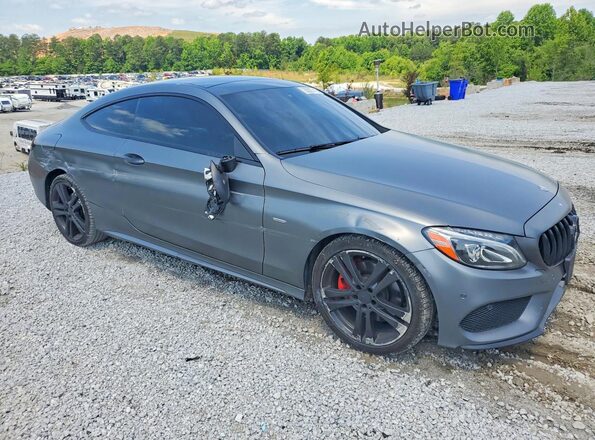 WDDWJ4JBXHF342360 2017 MERCEDES-BENZ C Gray Delantero derecho