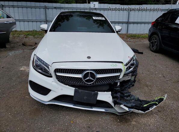 WDDWJ4KB0JF751679 2018 MERCEDES-BENZ C White Вид спереду
