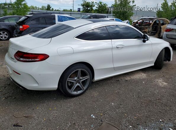 WDDWJ4KB0JF751679 2018 MERCEDES-BENZ C White Задня права чверть