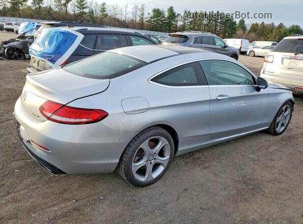 WDDWJ4KB2HF333053 2017 MERCEDES-BENZ C Silver Tył prawy