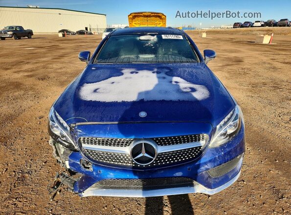 WDDWJ4KB3HF352520 2017 MERCEDES-BENZ C Blue Front view