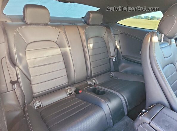 WDDWJ4KB3HF352520 2017 MERCEDES-BENZ C Blue Rear seats view