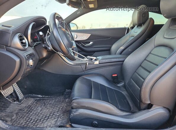 WDDWJ4KB3HF352520 2017 MERCEDES-BENZ C Blue Front interior view