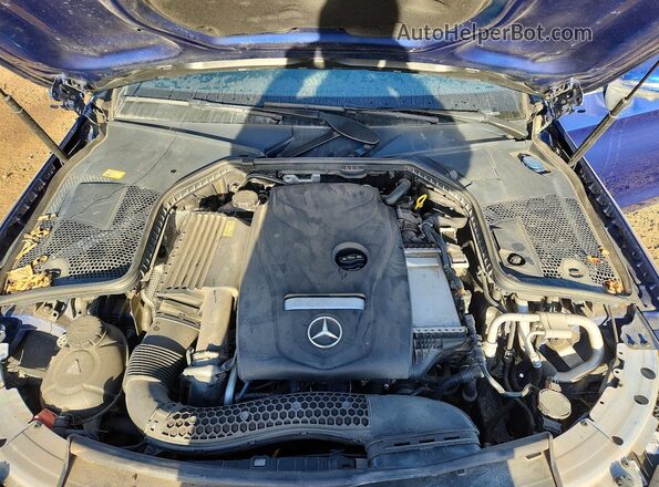 WDDWJ4KB3HF352520 2017 MERCEDES-BENZ C Blue Rear interior view