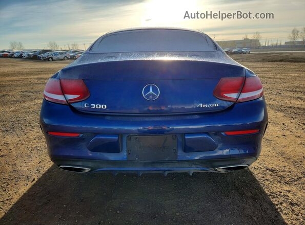 WDDWJ4KB3HF352520 2017 MERCEDES-BENZ C Blue Rear view