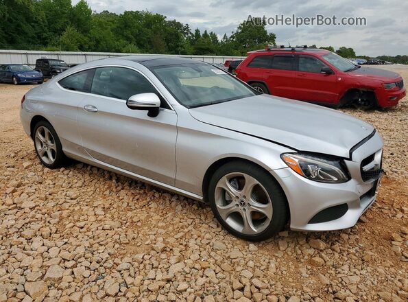 WDDWJ4KB4HF340828 2017 MERCEDES-BENZ C Серебряный Передняя правая четверть