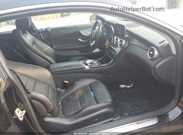 WDDWJ4KB4HF479521 2017 MERCEDES-BENZ C-CLASS Black Widok wnętrza z przodu