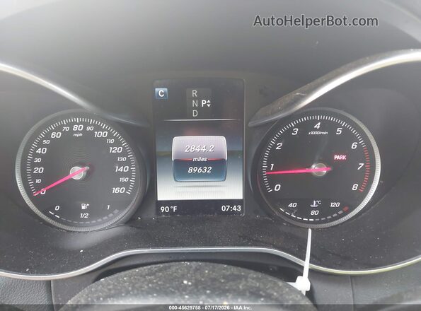 WDDWJ4KB4HF479521 2017 MERCEDES-BENZ C-CLASS Black Widok tylnych siedzeń