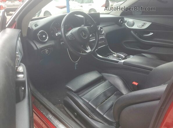 WDDWJ4KB5HF328364 2017 MERCEDES-BENZ C Red წინა პანელის ხედი