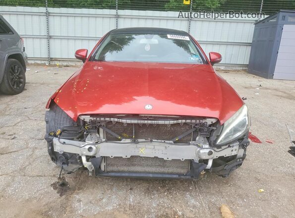 WDDWJ4KB5HF328364 2017 MERCEDES-BENZ C Red წინა ხედი
