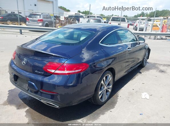 WDDWJ4KB5HF438573 2017 MERCEDES-BENZ C-CLASS Dark Blue Rear right
