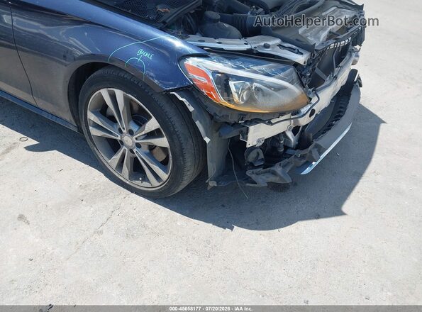 WDDWJ4KB5HF438573 2017 MERCEDES-BENZ C-CLASS Dark Blue Front view