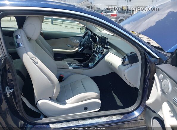 WDDWJ4KB5HF438573 2017 MERCEDES-BENZ C-CLASS Dark Blue Front interior view