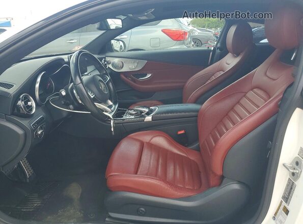 WDDWJ4KB6HF375581 2017 MERCEDES-BENZ C White Vista interior delantera