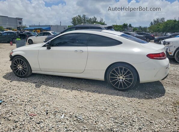 WDDWJ4KB6HF375581 2017 MERCEDES-BENZ C White Trasero izquierdo