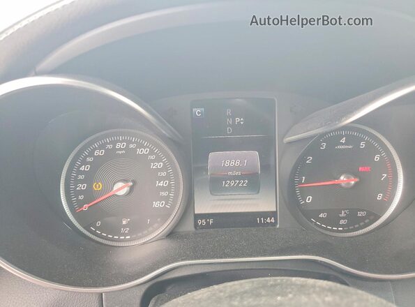 WDDWJ4KB6HF375581 2017 MERCEDES-BENZ C White Vista del cuadro de instrumentos
