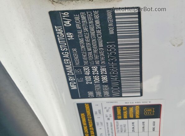 WDDWJ4KB6HF375581 2017 MERCEDES-BENZ C White Vista del compartimento del motor