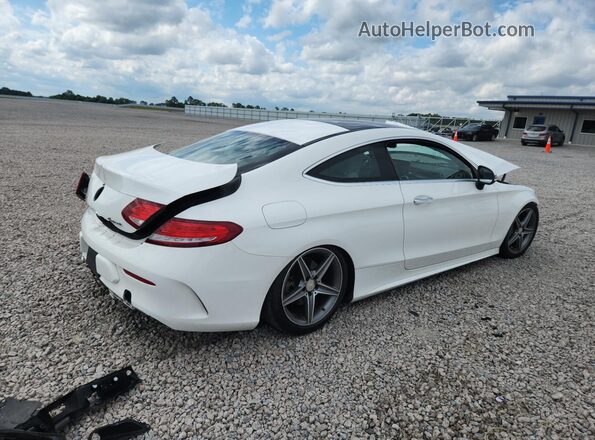 WDDWJ4KB6HF412676 2017 MERCEDES-BENZ C White Tył prawy