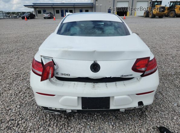 WDDWJ4KB6HF412676 2017 MERCEDES-BENZ C White Widok z tyłu