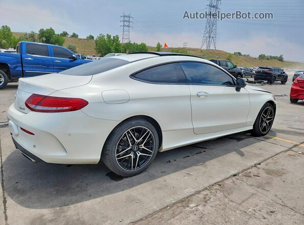 WDDWJ4KB7HF341164 2017 MERCEDES-BENZ C White Trasero derecho