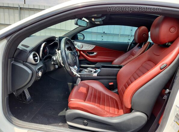 WDDWJ4KB7HF341164 2017 MERCEDES-BENZ C White Vista interior delantera