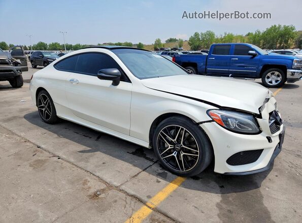 WDDWJ4KB7HF341164 2017 MERCEDES-BENZ C White Delantero derecho