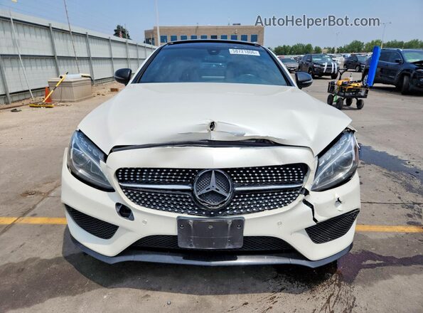 WDDWJ4KB7HF341164 2017 MERCEDES-BENZ C White Vista frontal