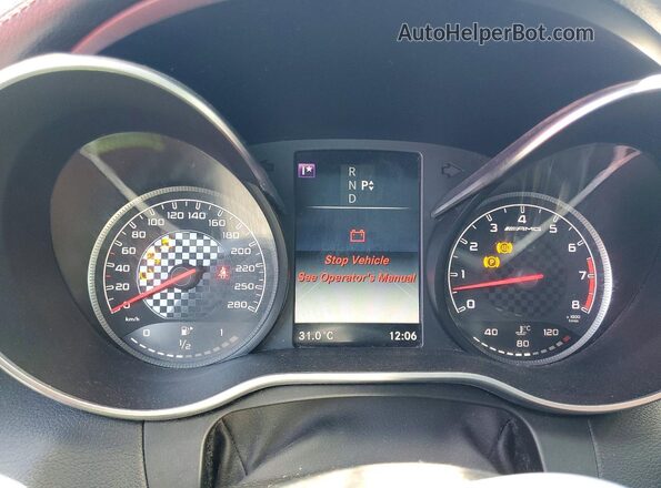 WDDWJ6EB5JF718930 2018 MERCEDES-BENZ C Brown Սարքավորումների վահանակի տեսք