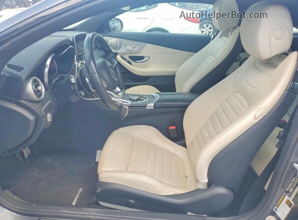 WDDWJ6EB9JF666251 2018 MERCEDES-BENZ C Серый Вид салона спереди