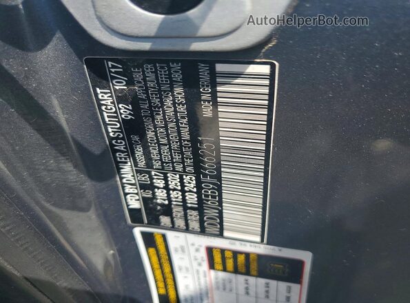 WDDWJ6EB9JF666251 2018 MERCEDES-BENZ C Серый Вид наклейки с VIN-кодом