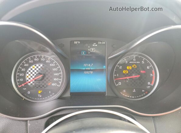WDDWJ6EBXLF962494 2020 MERCEDES-BENZ C Black Vista del cuadro de instrumentos