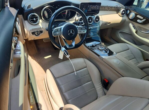 WDDWJ8DB7KF777220 2019 MERCEDES-BENZ C White Առջևի վահանակի տեսք