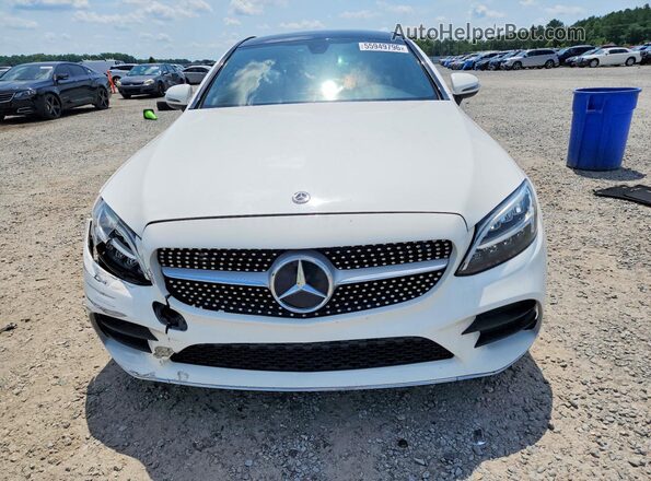 WDDWJ8DB7KF777220 2019 MERCEDES-BENZ C White Դիմացի տեսք