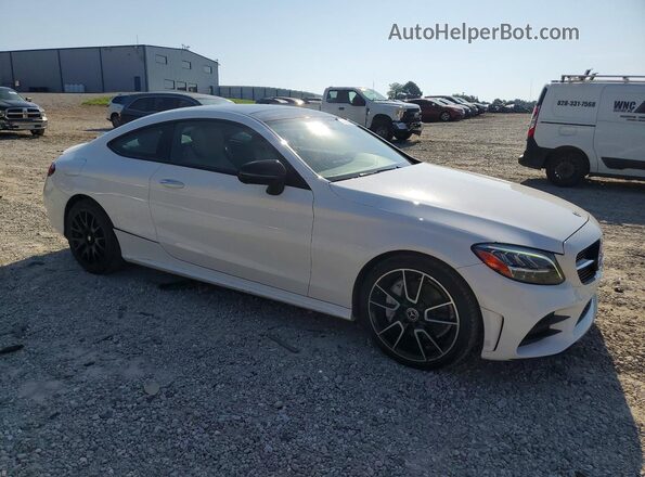WDDWJ8DB8KF821502 2019 MERCEDES-BENZ C Белый Передняя правая четверть