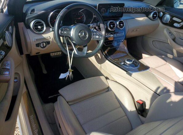 WDDWJ8DB8KF821502 2019 MERCEDES-BENZ C Белый Вид панели приборов