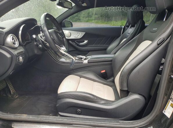 WDDWJ8GB0JF709271 2018 MERCEDES-BENZ C Gray წინა სალონის ხედი