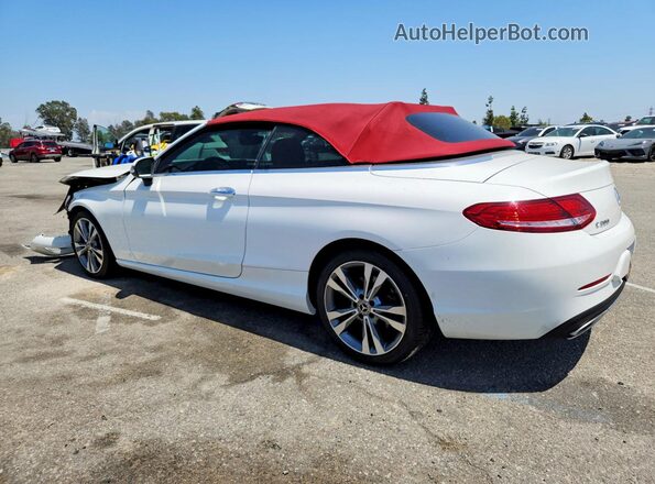 WDDWK4JB0JF669157 2018 MERCEDES-BENZ C White Rear left