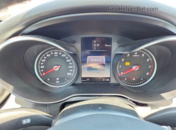 WDDWK4JB0JF669157 2018 MERCEDES-BENZ C White Instrument cluster view