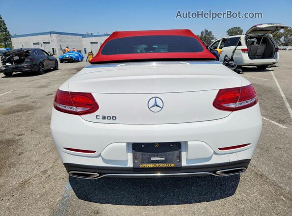 WDDWK4JB0JF669157 2018 MERCEDES-BENZ C White Rear view