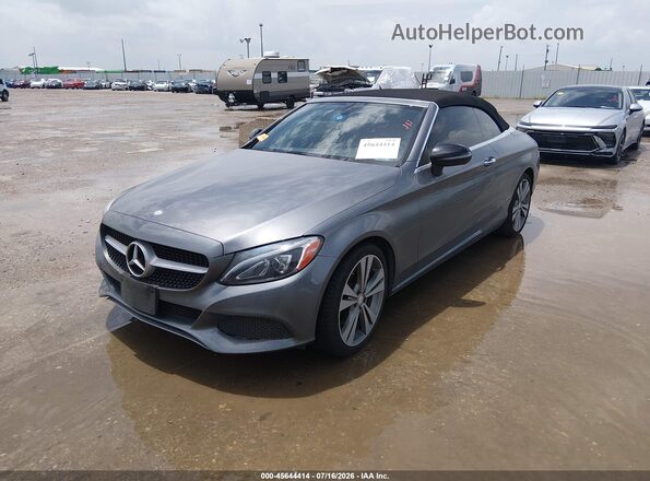 WDDWK4JB7HF494061 2017 MERCEDES-BENZ C-CLASS Gray Передня ліва чверть