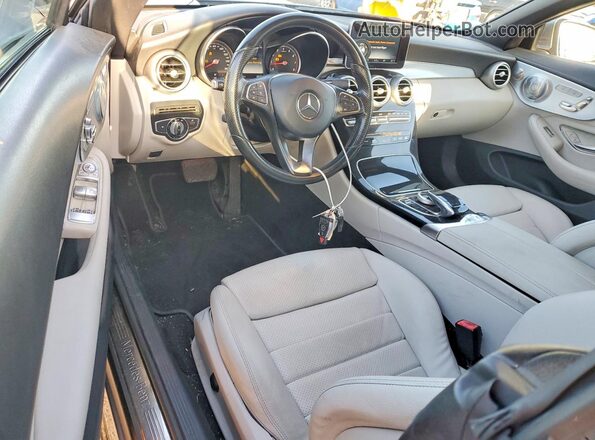 WDDWK4JB8HF424441 2017 MERCEDES-BENZ C Gray წინა პანელის ხედი