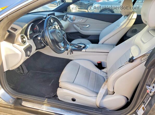 WDDWK4JB8HF424441 2017 MERCEDES-BENZ C Gray წინა სალონის ხედი