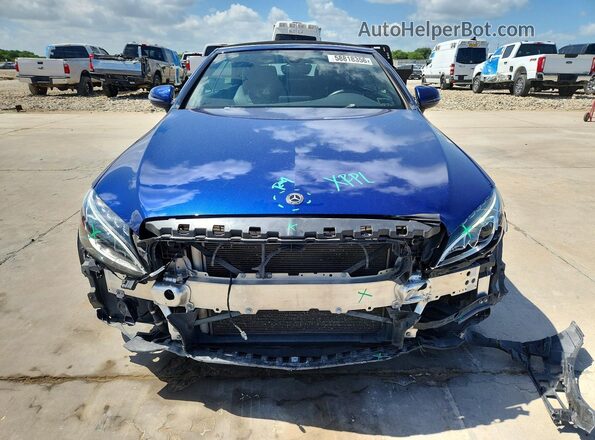 WDDWK4JB8JF598340 2018 MERCEDES-BENZ C Синий Вид спереди