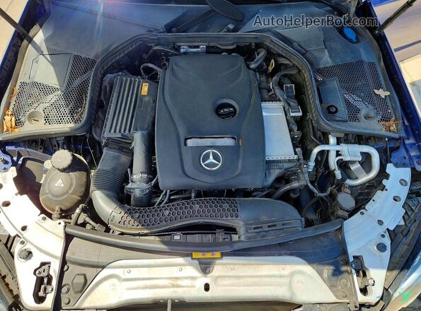 WDDWK4JB8JF598340 2018 MERCEDES-BENZ C Синий Вид задней части салона