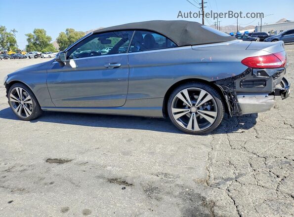 WDDWK4JB9HF428191 2017 MERCEDES-BENZ C Gray Trasero izquierdo