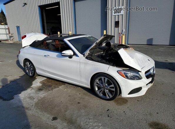 WDDWK4JB9JF617896 2018 MERCEDES-BENZ C White Przód prawy