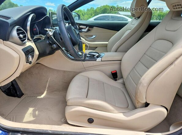 WDDWK4JBXHF494863 2017 MERCEDES-BENZ C Blue Front interior view